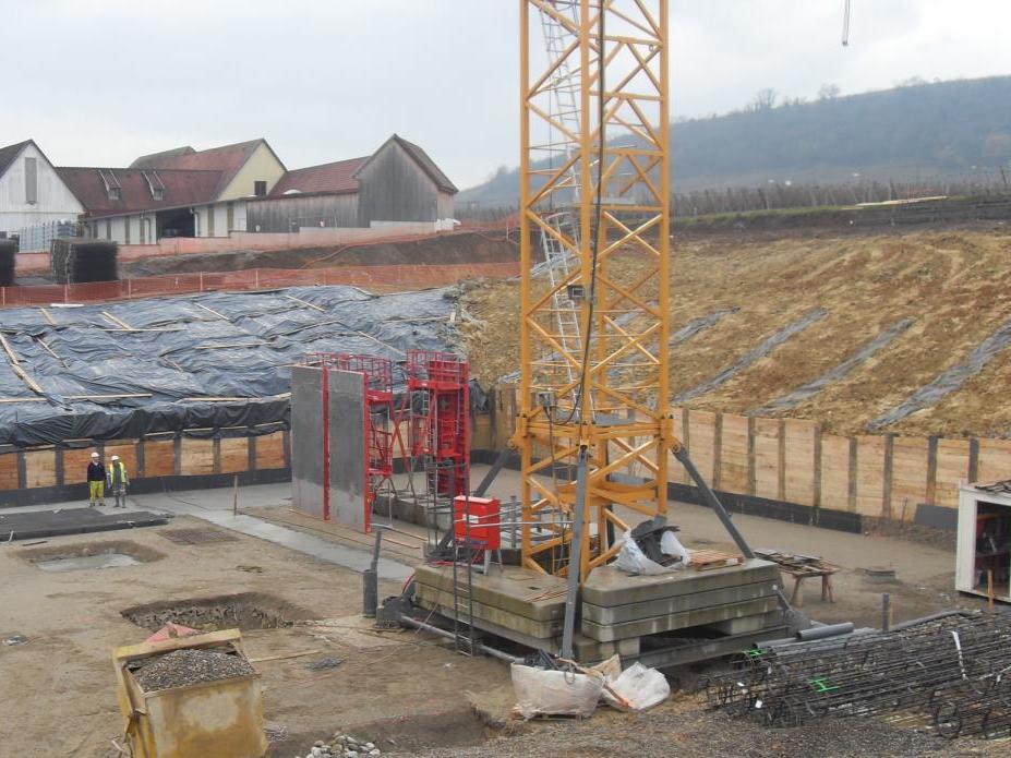 Stabilisation de talus, chantier Bennwihr vue paroi