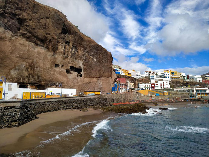 Vue sur la plage Sardina - les canaries