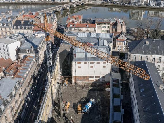 chantier de la rénovation du musée Bonnat Helleu