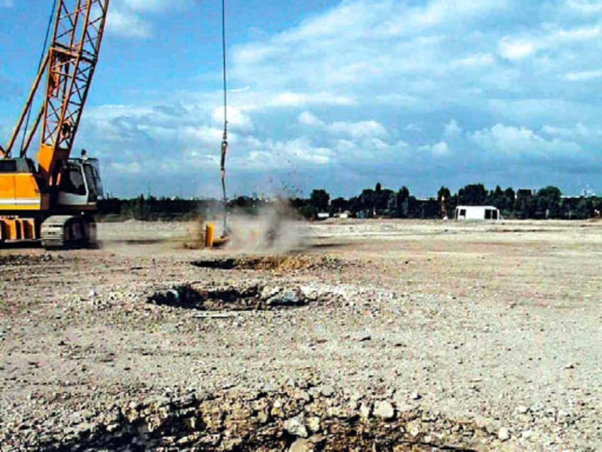 Parc de la Comète Dugny, plot ballastée