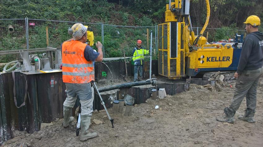 Dévoiement réseau Nanterre, jet grouting vue projet