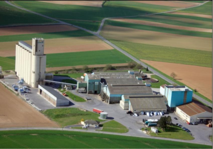 Usine de semence Avesnes vue aérienne