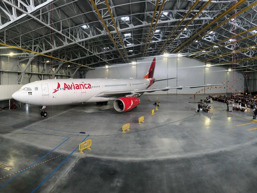 Vue sur le hangar