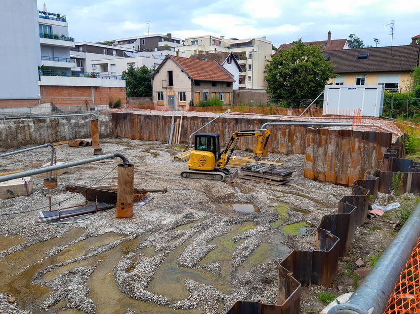 Vue sur le site du projet