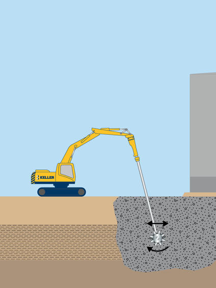 Mass soil mixing